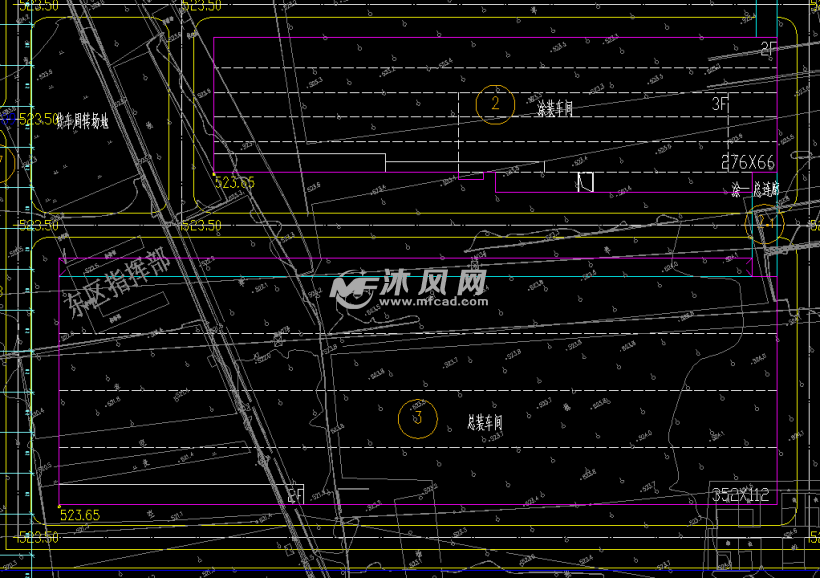 某汽车厂区土方平衡图