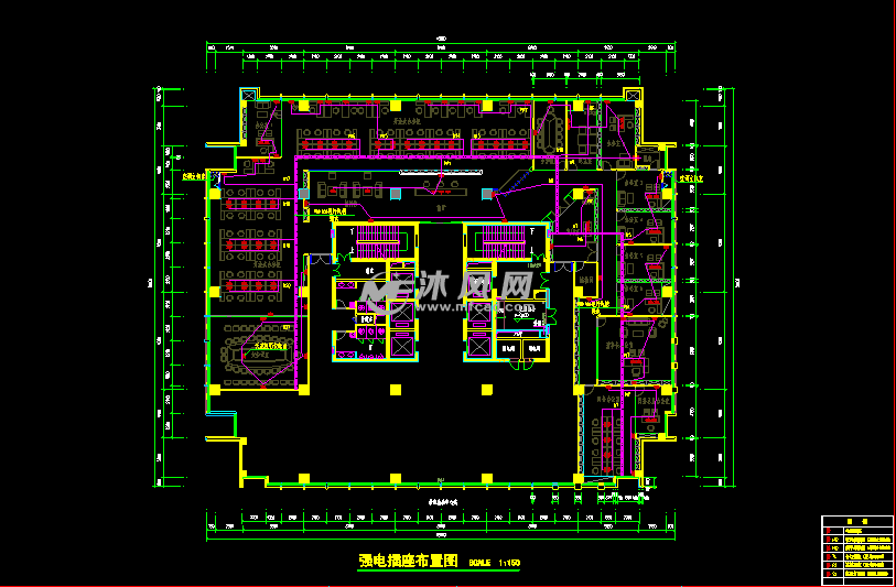 某办公室cad施工图 - AutoCAD公建及小品配套