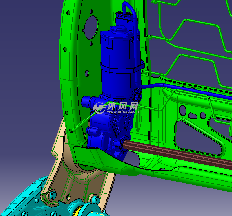 汽车座椅骨架模型 - catia交通工具模型