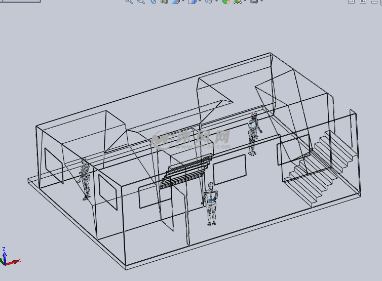 3D布局模型v布局图纸-solidworks生活用品类模cad房屋打印a3图片