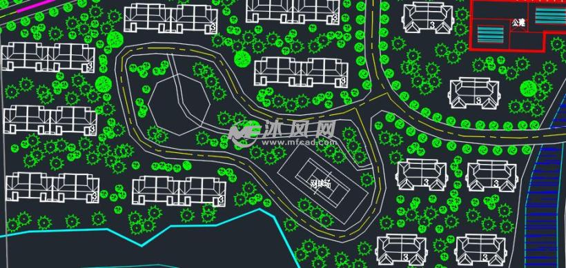 休闲园及居住区修建设计规划图