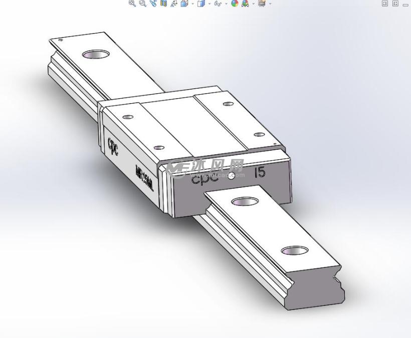 直线滑轨导轨模型