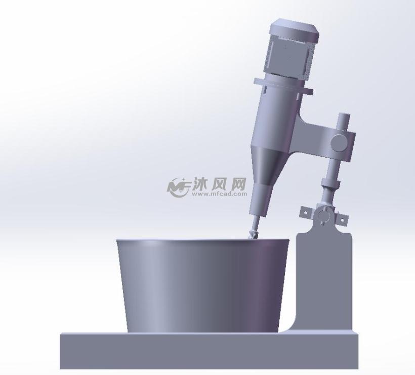 工业搅拌机设计图 - solidworks机械设备模型下
