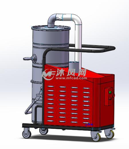 工业吸尘器设计 - solidworks机械设备模型下载