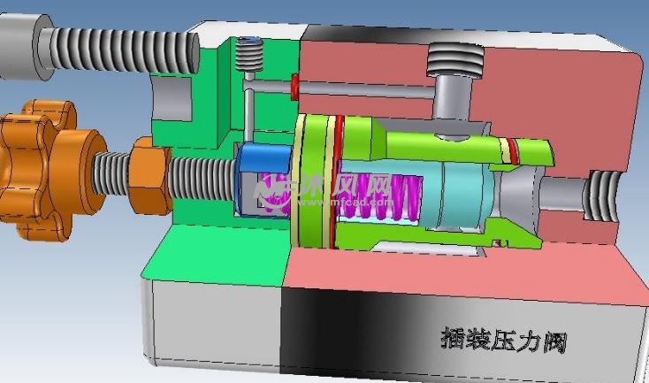 液压插装阀设计模型