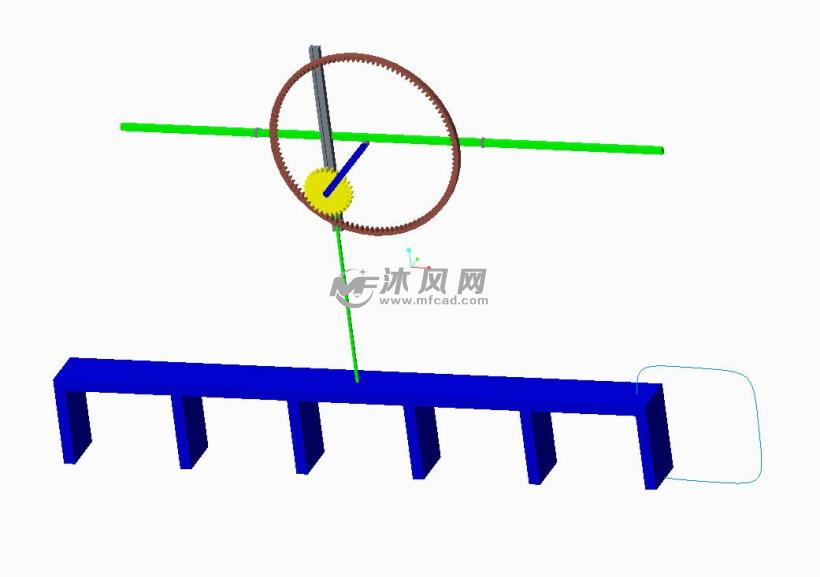 步进输送机仿真分析