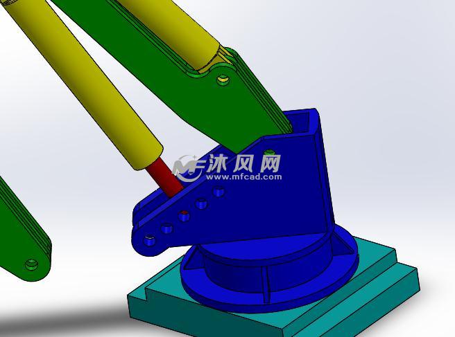液压机械臂模型 - solidworks玩具公仔类模型下