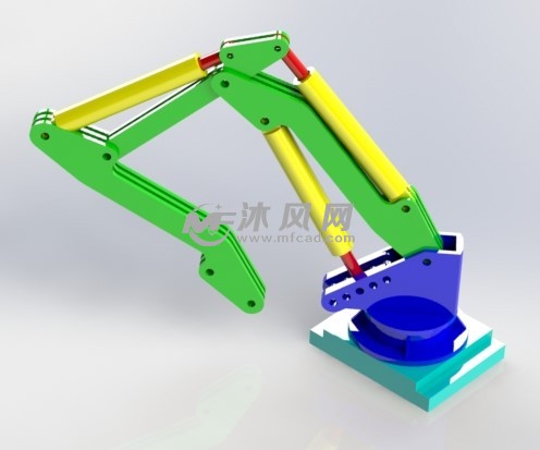 液压机械臂模型 - solidworks玩具公仔类模型下