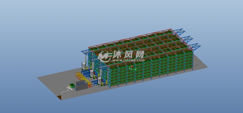 大型智能化立体仓库三维模型