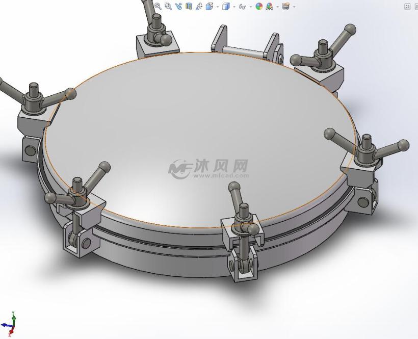 21英寸密封盖压力盖模型