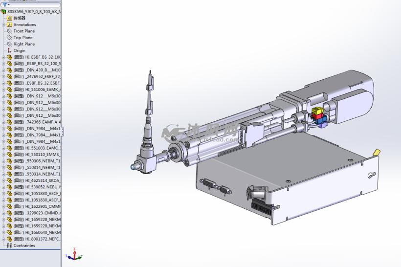 伺服压力机模块化系统结构 - solidworks机械设