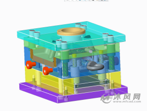 一款哈夫模具,对半滑块结构
