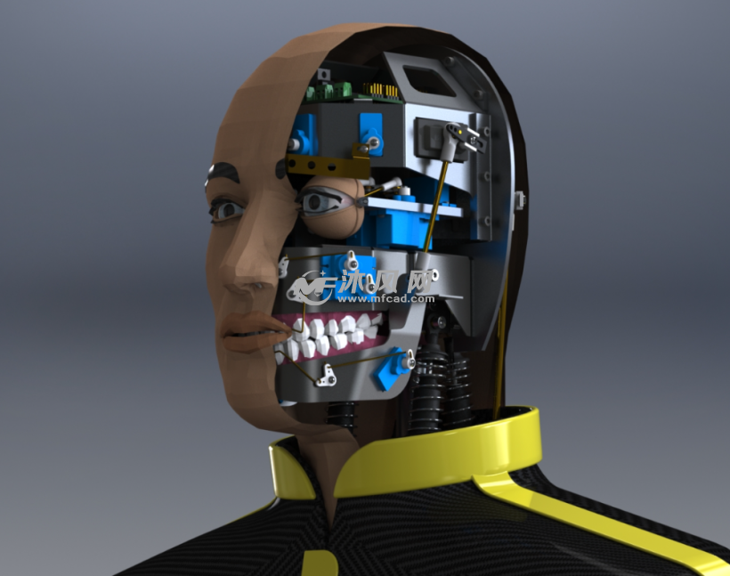 机器人眼睛气动控制装置
