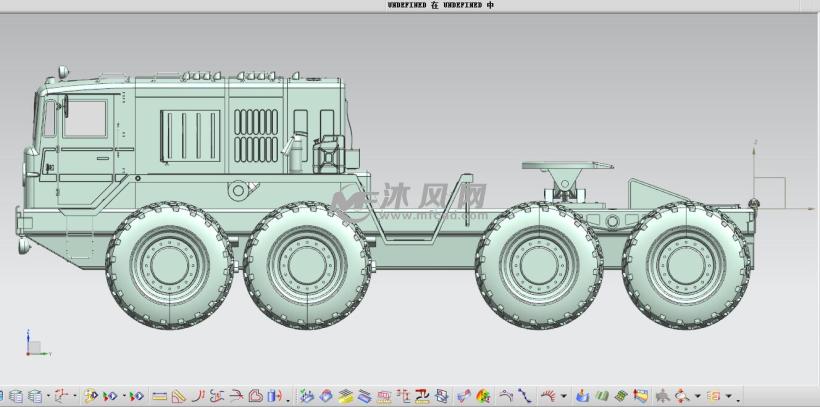 俄罗斯重型牵引车maz-537模型