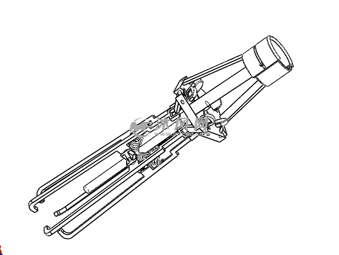 伸缩机械手 - solidworks机械设备模型下载 - 沐风图纸