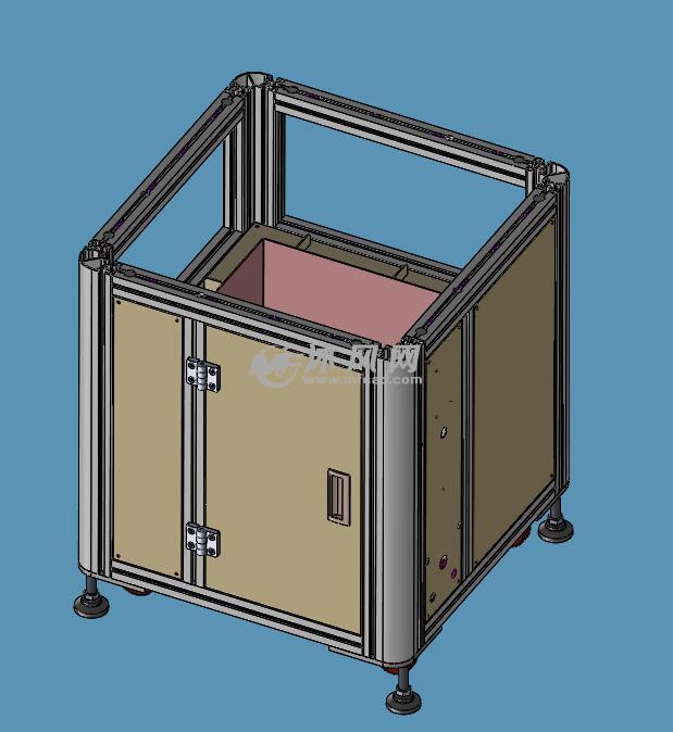 铝型材通用机架 - solidworks机械设备模型下载
