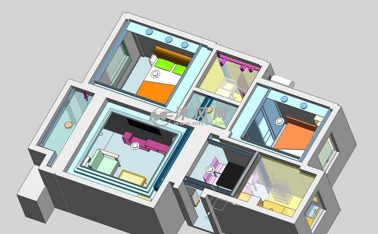 房子装修模型 - UG生活用品类模型下载