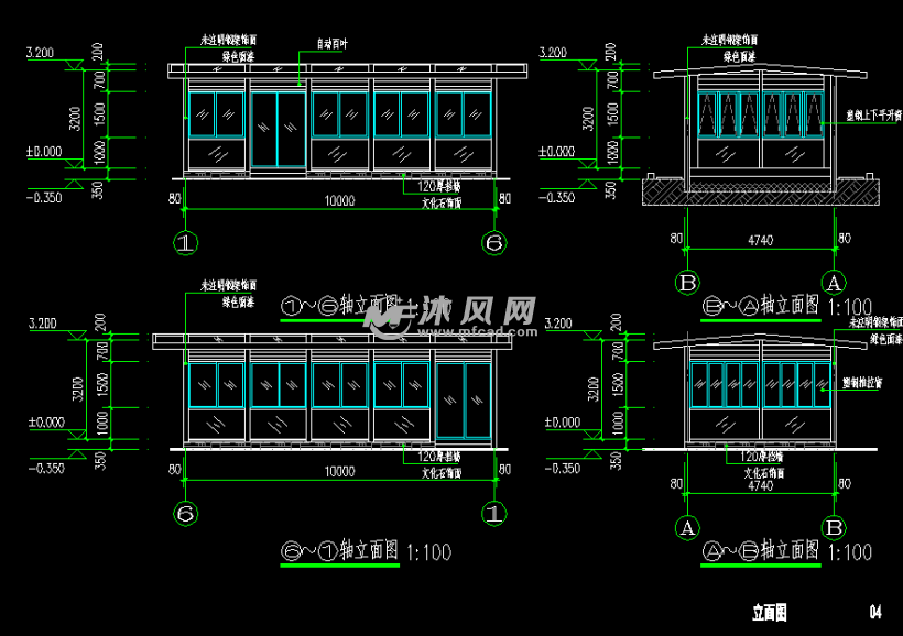 室外阳光房建筑结构施工图纸