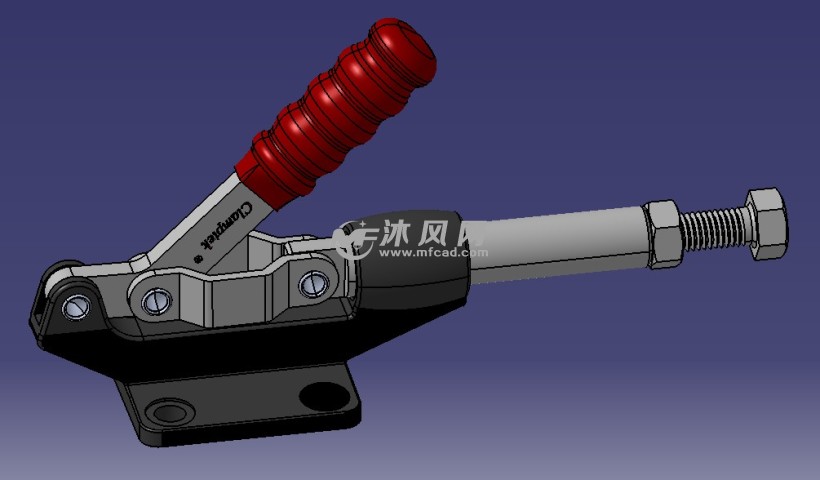 推拉式快速夹钳模型库(catia)