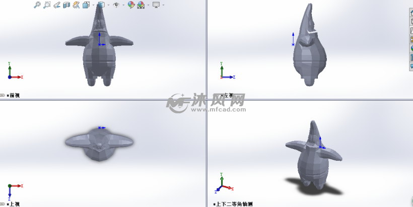 派大星模型建模三视图