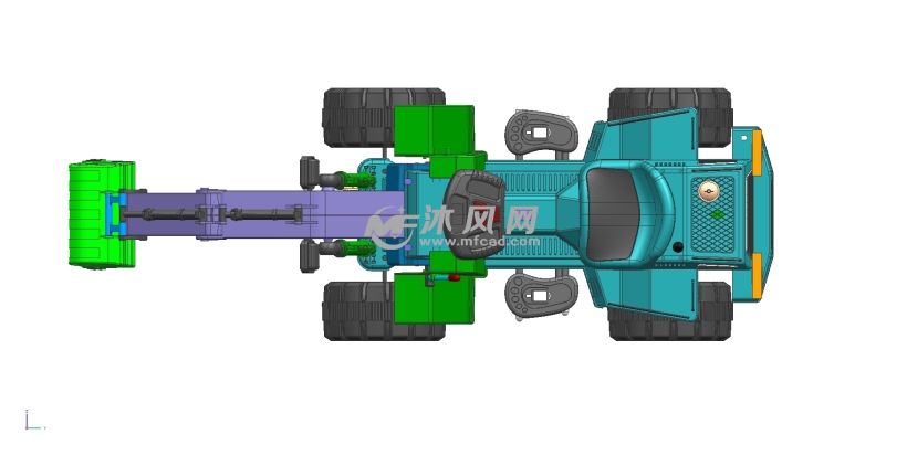 儿童挖掘机开模前产品数据 - UG交通工具类模