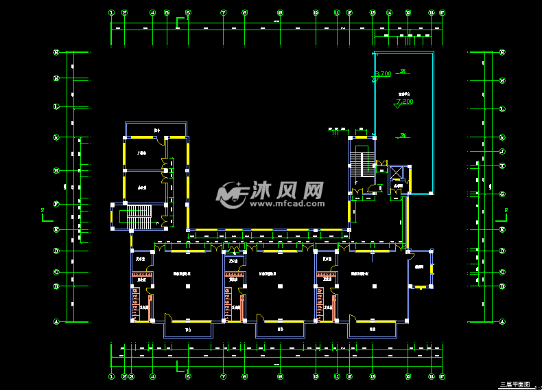 三层平面图