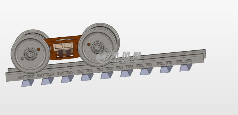 铁路轨道车轮设计