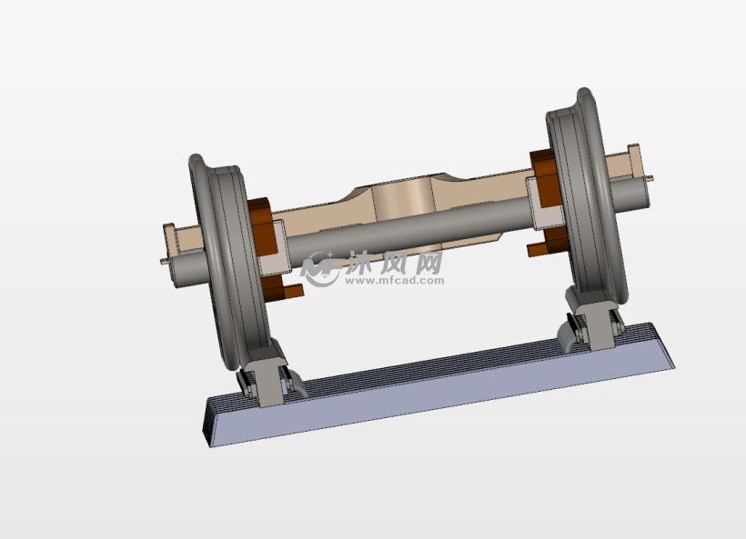 铁路轨道车轮设计 - solidworks机械设备模型下载 - 沐风图纸