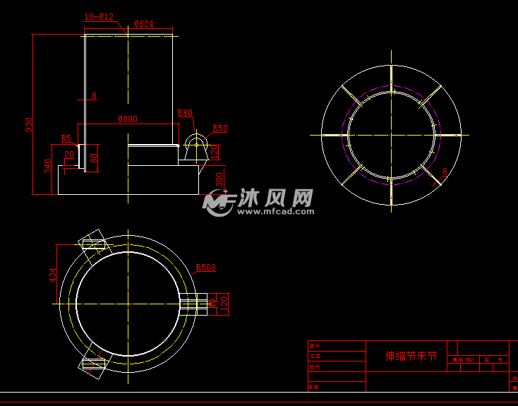 szt-300/c和szt-300/d熟料散装机总图及零件图