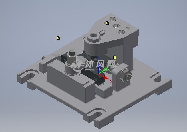 支架钻床夹具设计 - inventor机械设备类模型和图纸