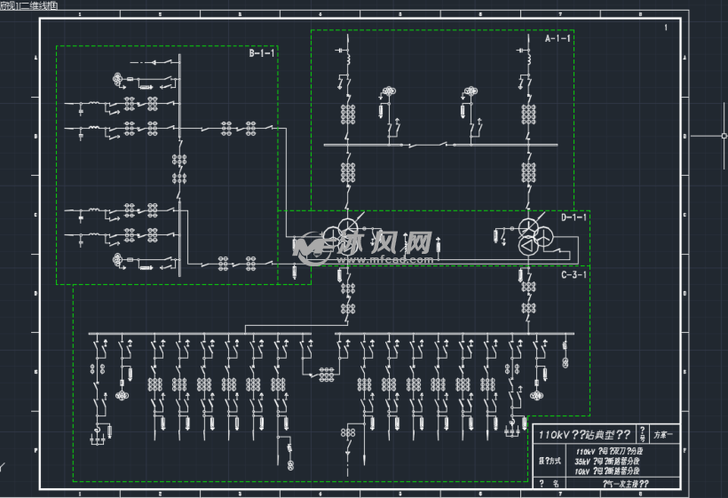 电气一次接线图