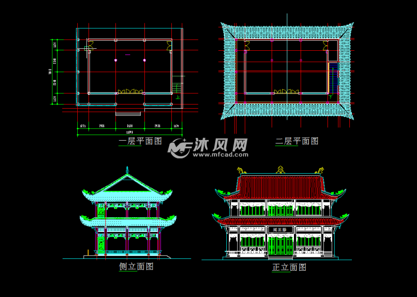 滕王阁施工图纸