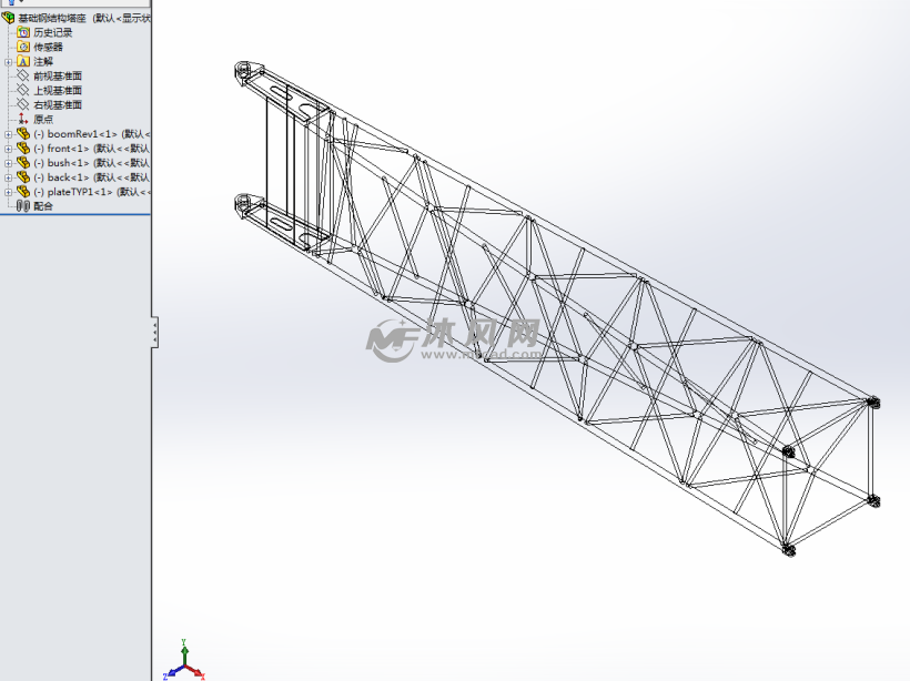 solidworks模型 机械设计类 底座支架类