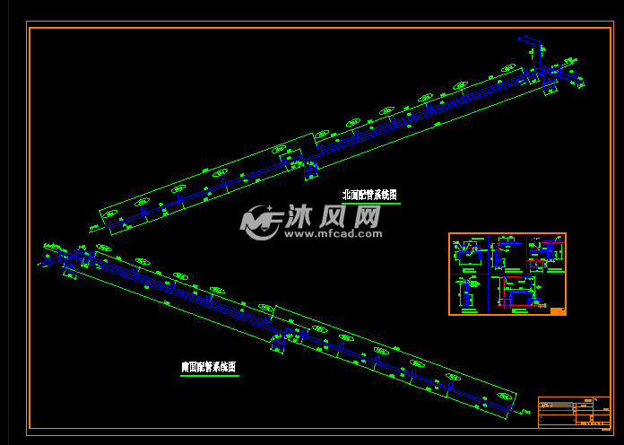 无尘室配管及架台大样图