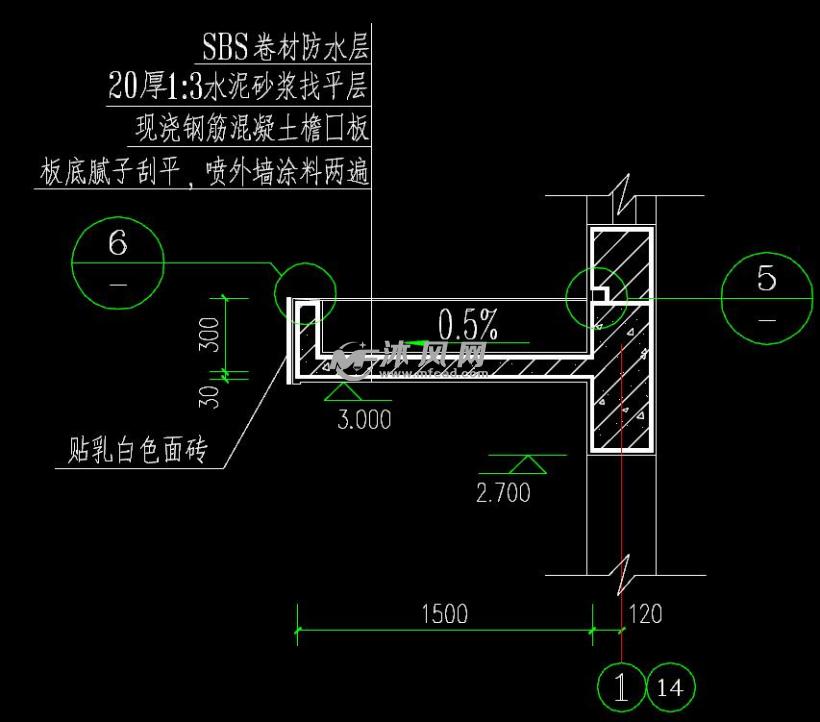 混凝土雨蓬标准施工图集