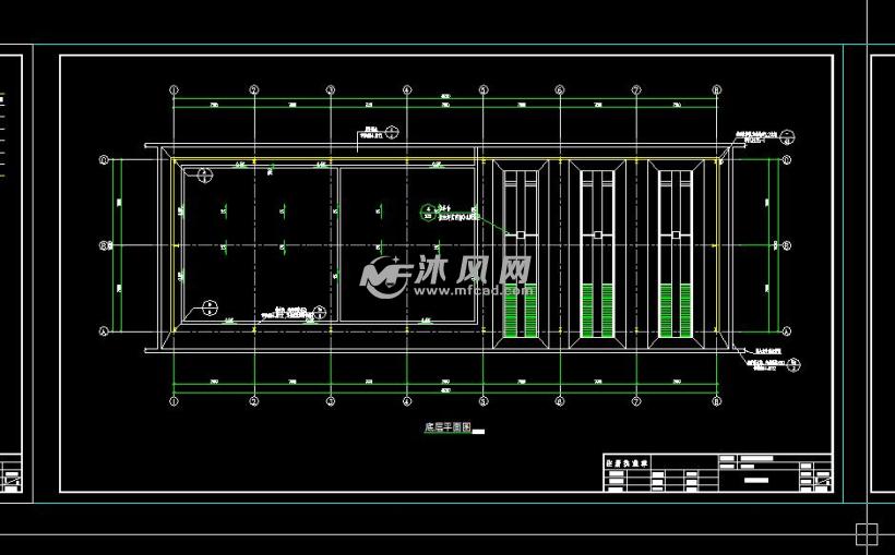 某垃圾压缩站单层洗车场设计施工图