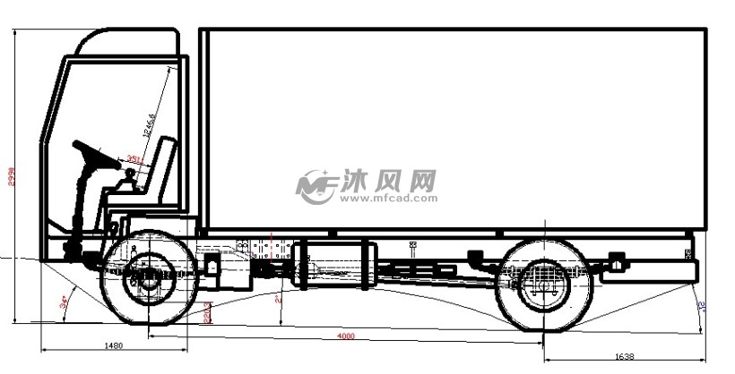 厢式货车总体布置设计