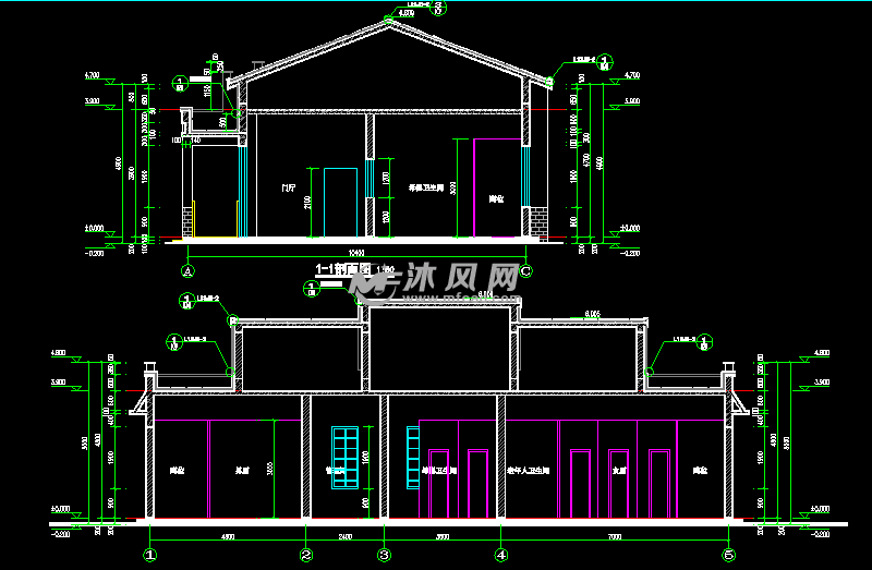 某景区停车场公共厕所建筑设计图