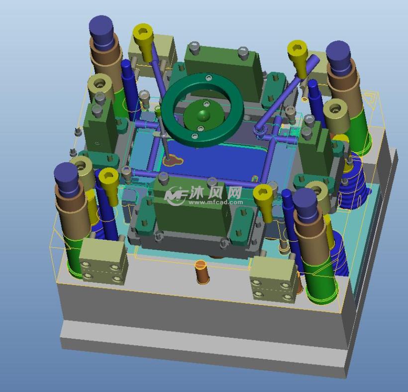 品牌手机保护套PC+TPU二次注塑模具图 - 手机
