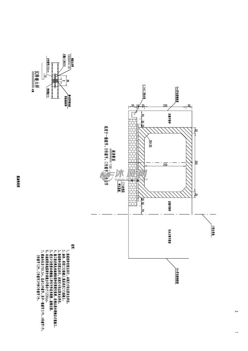 异型箱涵平面及结构图纸