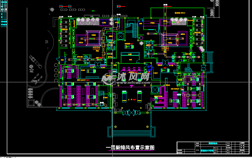 一层新风排风图纸