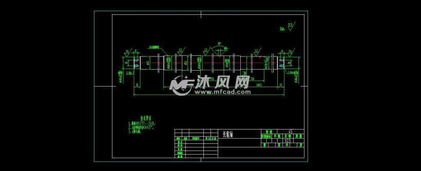 一套链式输送机托辊图