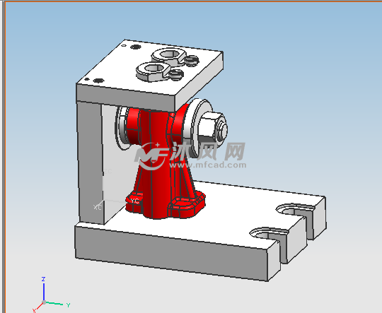 K013 气门摇杆轴支座钻2-13孔三维图原稿 - so