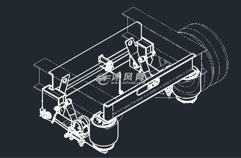 半挂车空气悬挂图纸