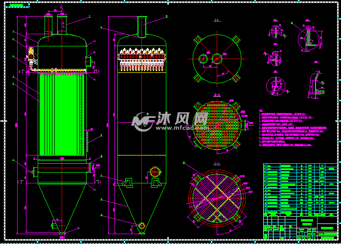 高炉煤气干法除尘全套图纸