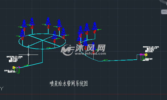 喷泉内部结构图