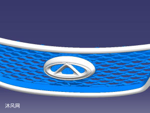 某车型的后保险杠三维数据 - catia交通工具模型