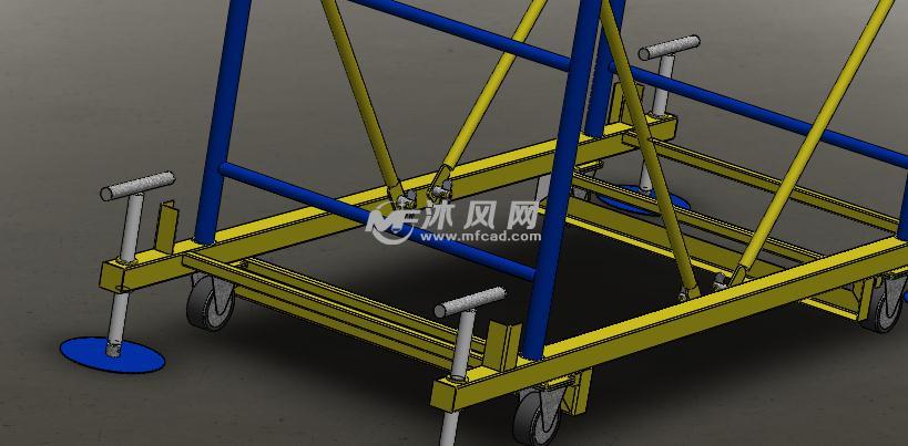 手脚架制作模型 - solidworks机械设备模型下载