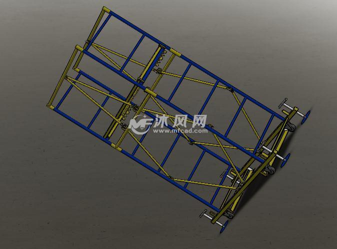 手脚架制作模型 - solidworks机械设备模型下载