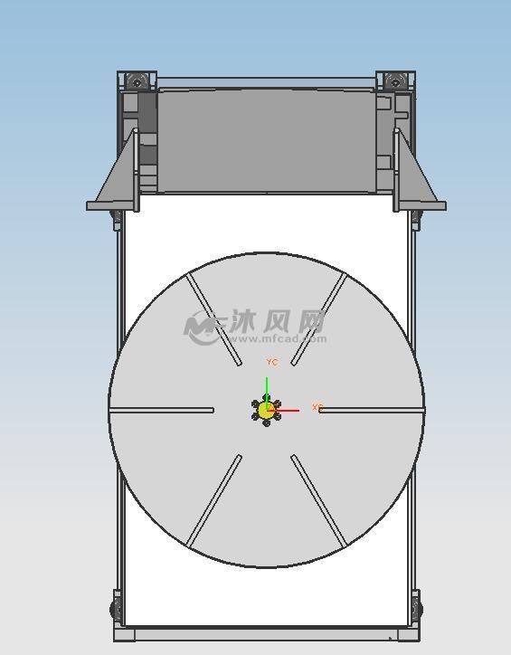 solidwroks数控滚齿机工作台